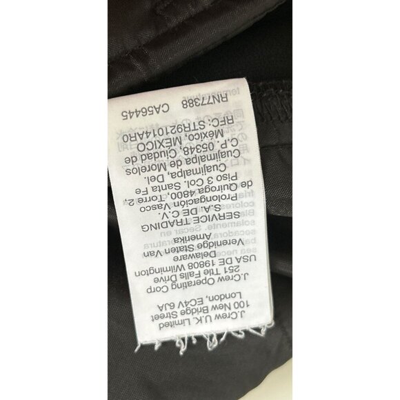 J. Crew Dress Pants Black 365 Easy Elastic Waist Matte Crepe Size 12 - Picture 11 of 12